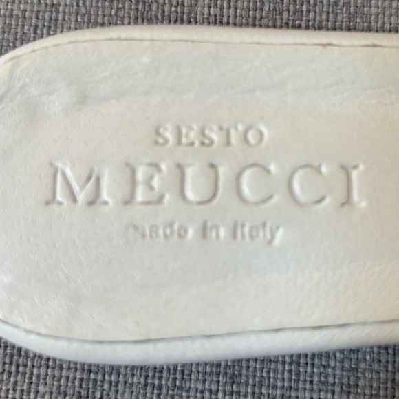 VINTAGE Sesto Meucci Woven Leather Slide Sandals - Picture 3 of 9